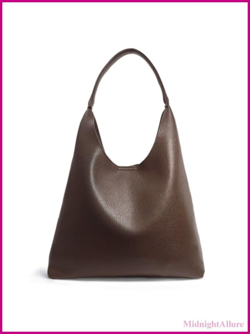 Soft Vegan Leather Slouchy Hobo Bag Shoulder Handbag Tote Purse